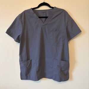 Scrubstar Gray Scrubs Top